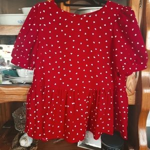 Cute Puffed Sleeve Top